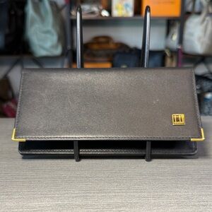 Dunhill leather long wallet